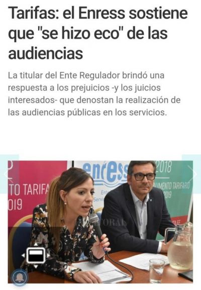 El Enress se hizo eco de las Audiencias